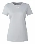 Under Armour Ladies' Team Tech T-Shirt Mod Grey Light Heather/ White