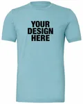 Bella + Canvas Unisex Jersey T-Shirt Ocean Blue
