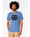 Bella + Canvas Unisex Triblend T-Shirt Solid Blue Trbln