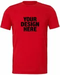 Bella + Canvas Unisex Triblend T-Shirt Solid Red Tribln