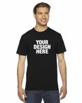 American Apparel Unisex Fine Jersey Short-Sleeve T-Shirt BLACK
