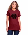 Gildan Ladies' Softstyle CVC T-Shirt Maroon Mist
