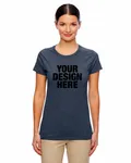 Gildan Ladies' Heavy Cotton T-Shirt Heather Navy