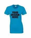 Gildan Ladies' Heavy Cotton T-Shirt Heather Sapphire