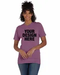 Hanes Unisex Perfect-T T-Shirt Purple Rain Hthr