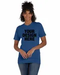 Hanes Unisex Perfect-T T-Shirt Regal Navy Hthr