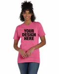 Hanes Unisex Perfect-T T-Shirt Wow Pink Heather