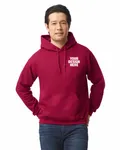 Gildan Adult Heavy Blend 8 oz., 50/50 Hooded Sweatshirt Antiq Cherry Red