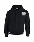 Gildan Adult Heavy Blend 8 oz., 50/50 Hooded Sweatshirt BLACK