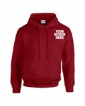 Gildan Adult Heavy Blend 8 oz., 50/50 Hooded Sweatshirt Cardinal Red