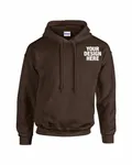 Gildan Adult Heavy Blend 8 oz., 50/50 Hooded Sweatshirt Dark Chocolate