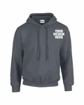 Gildan Adult Heavy Blend 8 oz., 50/50 Hooded Sweatshirt Dark Heather
