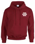Gildan Adult Heavy Blend 8 oz., 50/50 Hooded Sweatshirt Garnet