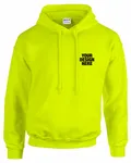 Gildan Adult Heavy Blend 8 oz., 50/50 Hooded Sweatshirt SAFETY GREEN