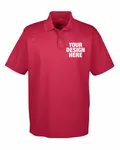 UltraClub Men's Cool & Dry MeshPiqu Polo Cardinal