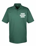 UltraClub Men's Cool & Dry MeshPiqu Polo Forest Green