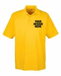 UltraClub Men's Cool & Dry MeshPiqu Polo Gold