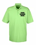 UltraClub Men's Cool & Dry MeshPiqu Polo Light Green