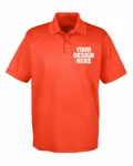 UltraClub Men's Cool & Dry MeshPiqu Polo Orange