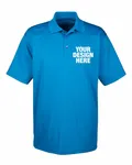 UltraClub Men's Cool & Dry MeshPiqu Polo Pacific Blue