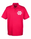 UltraClub Men's Cool & Dry MeshPiqu Polo RED
