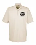 UltraClub Men's Cool & Dry MeshPiqu Polo STONE