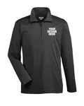 Team 365 Youth Zone Sonic Heather Performance Quarter-Zip Black Heather