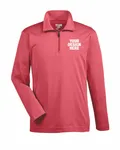 Team 365 Youth Zone Sonic Heather Performance Quarter-Zip Sp Red Heather