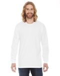 American Apparel Unisex Fine Jersey Long-Sleeve T-Shirt WHITE