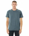 Bella + Canvas Men's Heather CVC Raglan T-Shirt Heather Slate