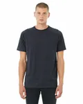 Bella + Canvas Men's Heather CVC Raglan T-Shirt Heather Navy