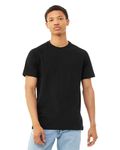 Bella + Canvas Men's Heather CVC Raglan T-Shirt Solid Blk Blend