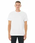 Bella + Canvas Men's Heather CVC Raglan T-Shirt Solid Wht Blend
