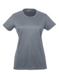 UltraClub Ladies' Cool & Dry Sport Performance InterlockT-Shirt Charcoal