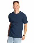 Hanes Unisex Beefy-T T-Shirt Heather Navy