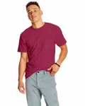 Hanes Adult Beefy-T with Pocket Cardinal