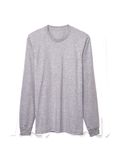 American Apparel Unisex Fine Jersey Long-Sleeve T-Shirt Heather Grey