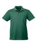 UltraClub Youth Cool & Dry Mesh PiquPolo Forest Green