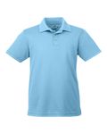 UltraClub Youth Cool & Dry Mesh PiquPolo Columbia Blue