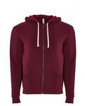 Next Level Apparel Unisex Zip Hoody Maroon