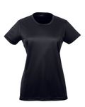 UltraClub Ladies' Cool & Dry Sport Performance InterlockT-Shirt BLACK