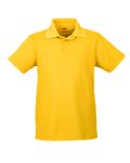 UltraClub Youth Cool & Dry Mesh PiquPolo Gold