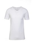 Next Level Apparel Men's Sueded V-Neck T-Shirt WHITE