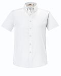 CORE365 Ladies' Optimum Short-Sleeve Twill Shirt WHITE