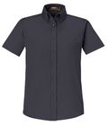 CORE365 Ladies' Optimum Short-Sleeve Twill Shirt Carbon