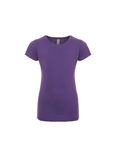 Next Level Apparel Youth Girls Princess T-Shirt Purple Rush