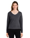 Devon & Jones Ladies' New Classics Charleston Pullover BLACK MELANGE