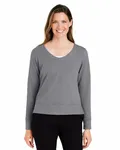 Devon & Jones Ladies' New Classics Charleston Pullover GRAPHITE MELANGE