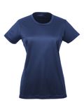 UltraClub Ladies' Cool & Dry Sport Performance InterlockT-Shirt Navy