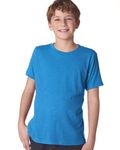 Next Level Apparel Youth Triblend Crew Vintage Turq